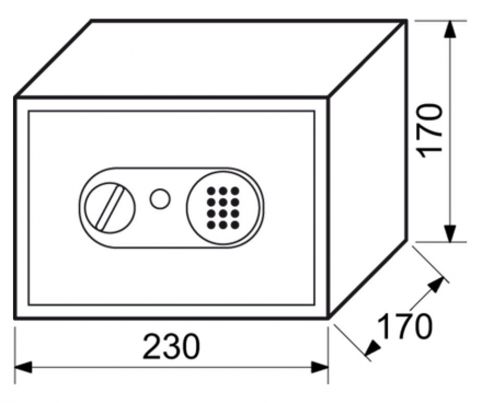 sef z elektronsko ključavnico RICHTER RS.17.EDN.B