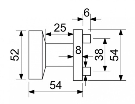 Krogla za vrata Richter KNOB 03(CE)