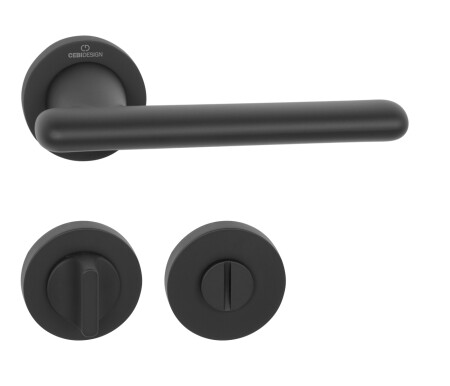 Vratno okovje MP CE - CASTA - R (BS - črna mat)