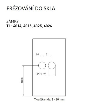 MP steklena KLJUČAVNICA z ročajem SONIA 4015 - PZ (T - Titanium)
