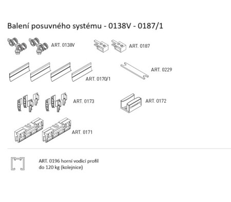 DRSNI SISTEM MP SERIJA 100 STEKLO SILENT 120 KG