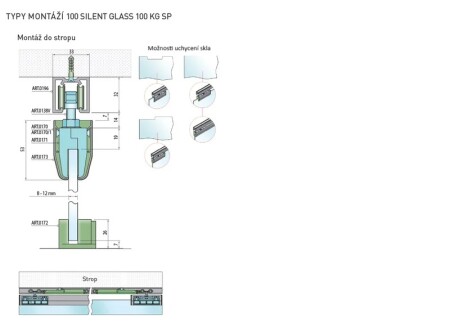 DRSNI SISTEM MP SERIJA 100 SILENT GLASS S 100 KG SP