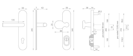 Varnostna oprema MP MPK - SECURO S01 PLUS - SO M1 FAVORIT (BS - Črna mat)