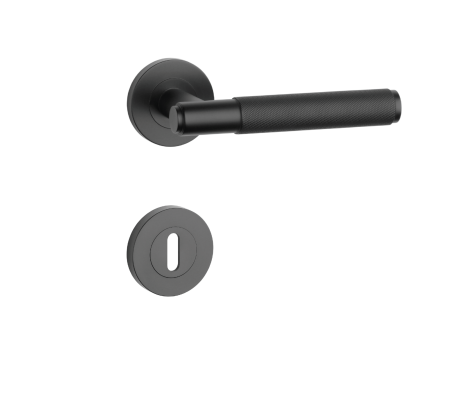 Okovje za vrata MP SH - OVALNO - R 1741 PRO 8 MM (BS - Črna mat)