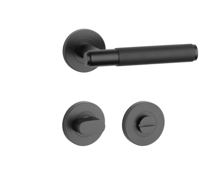 Okovje za vrata MP SH - OVALNO - R 1741 PRO 8 MM (BS - Črna mat)