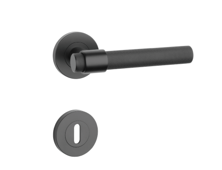 Okovje za vrata MP SH - OVALNO - R 1743 PRO 8 MM (BS - Črna mat)