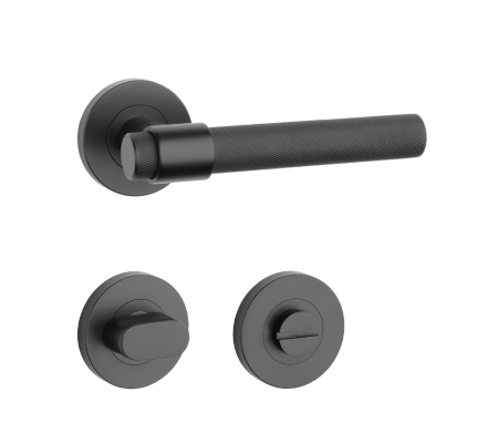 Okovje za vrata MP SH - OVALNO - R 1743 PRO 8 MM (BS - Črna mat)