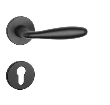 Okovje za vrata MP AT - VERBENA - R 7S (BS - Črna mat)