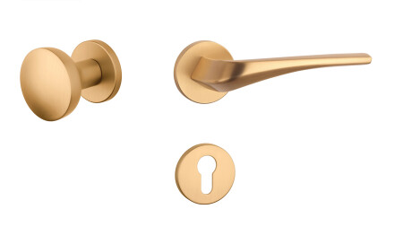 Okovje za vrata MP Dalia - R 7S (OLS - brušena medenina)