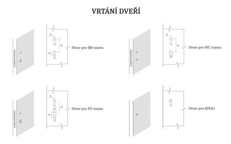 Okovje za vrata MP VM - BAAR (OGS - mat bron)