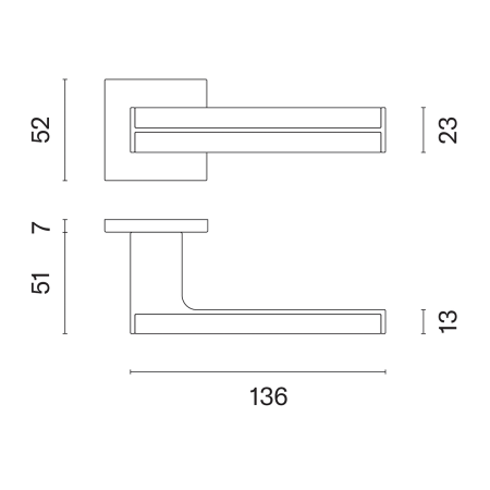 Okovje za vrata MP AS - IMPERATA - HR 7S (BS - Črna mat / orehov les)