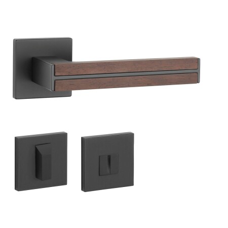 Okovje za vrata MP AS - IMPERATA - HR 7S (BS - Črna mat / sandalovina)