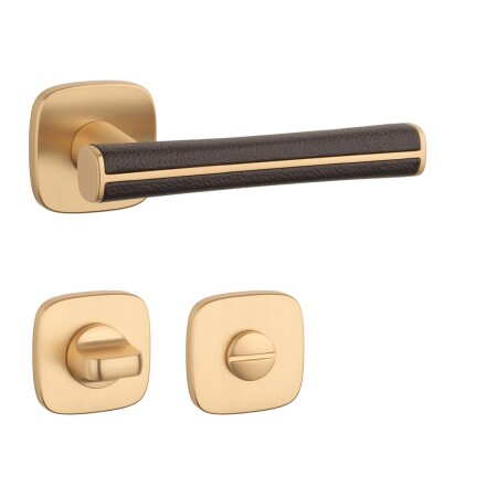 Vratna strojna oprema MP AS - DAVIDIA - QR 7S (OLS - Brušena medenina / rjavo usnje)