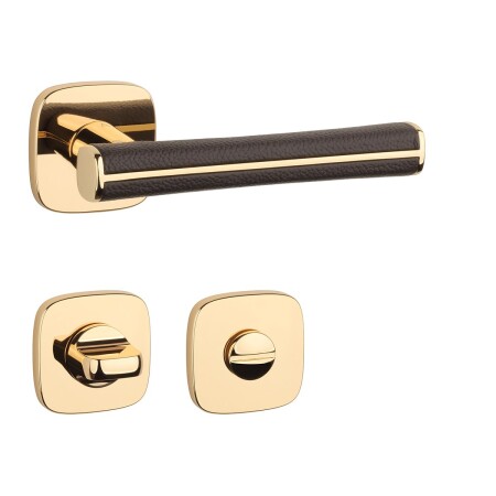 Vratna strojna oprema MP AS - DAVIDIA - QR 7S (OLV - Polirana lakirana medenina / rjavo usnje)