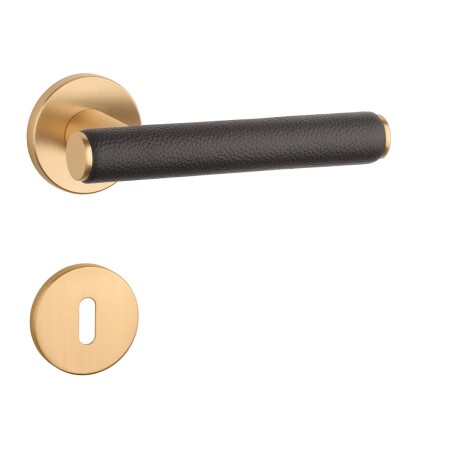 Vratna strojna oprema MP AS - EGERIA - R 7S (OLS - Brušena medenina / rjavo usnje)