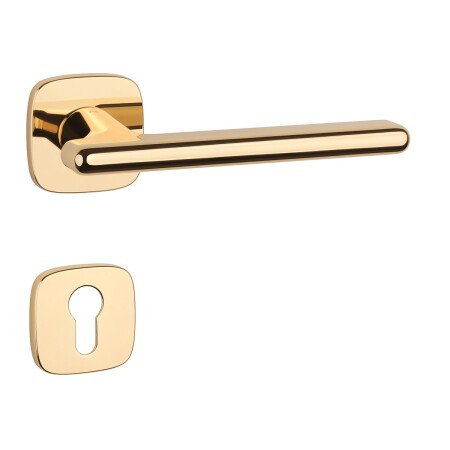 Okovje za vrata MP AS - MARANTA - QR 7S (OLV - Polirana lakirana medenina)