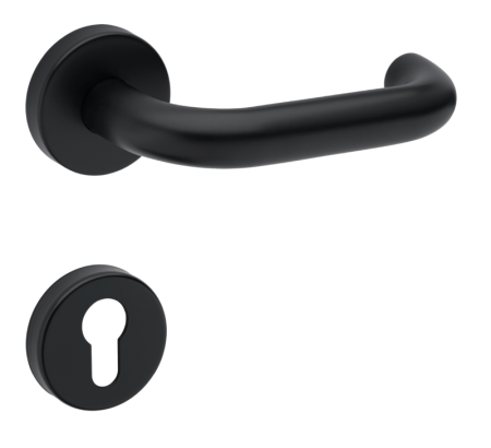 Okovje za vrata MP TI - COSLAN - R 2000 (BS - Črna mat)