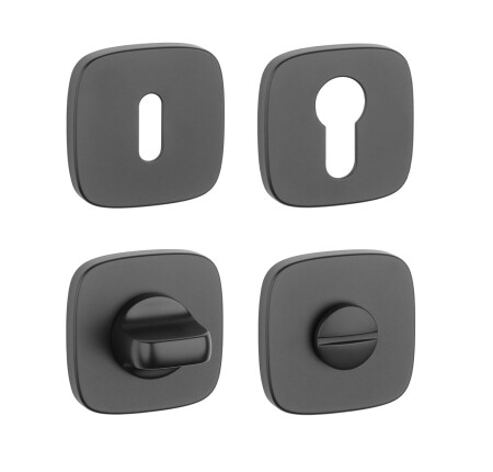 Rozeta za vrata MP AS - QR 7S (BS - mat črna)