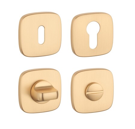 Rozeta za vrata MP AS - QR 7S (OLS - Brušena medenina)