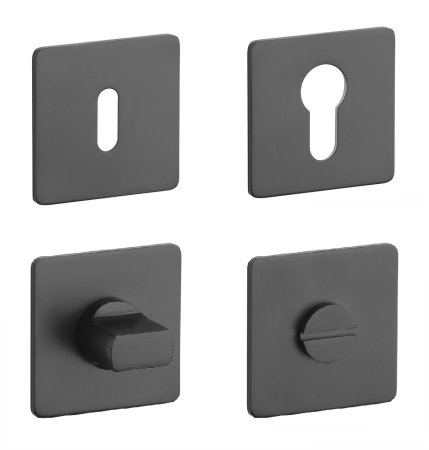 Rozeta za vrata MP SH - HR 3SM (BS - Črna mat)