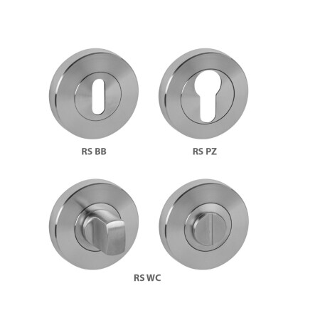 Rozeta za vrata MP - RS (BN - brušeno nerjaveče jeklo)