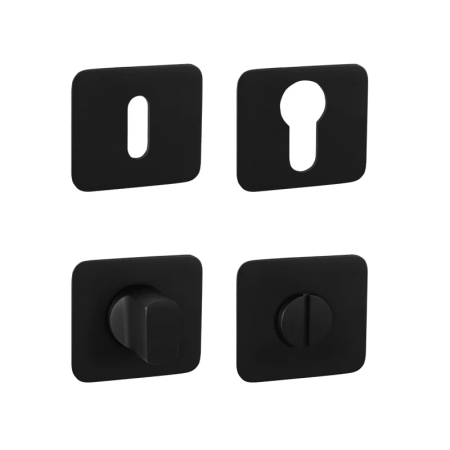 Rozeta za vrata za ročaj MP GK - ONE - HR (grafitno črna)