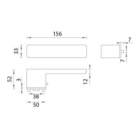 Vratna strojna oprema MP MPK - PERFECTA STIKALNA KLJUČAVNICA - RT (CUM - mat baker)