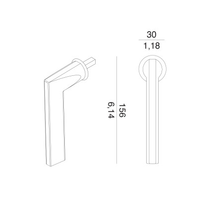 Euro okenska kljuka MP VM - DK - ATLANTA - R mini (BS - črna mat)