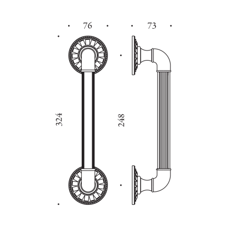 Kljuka MP CB - MADLO IMPERO - 324/248 (sijajni krom)