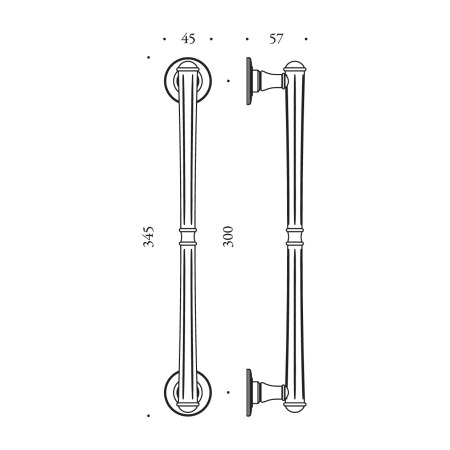 Kljuka MP VENEZIA - 345/300 (antični bron)