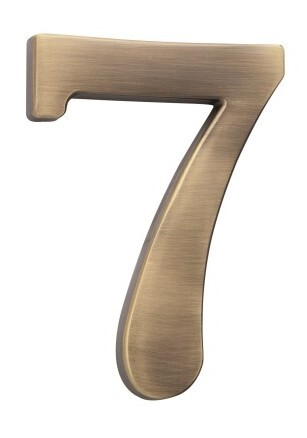 Hišna številka COBRA - 5 cm (OFS - brušeni bron)