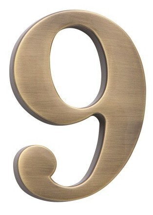 Hišna številka COBRA - 5 cm (OFS - brušeni bron)