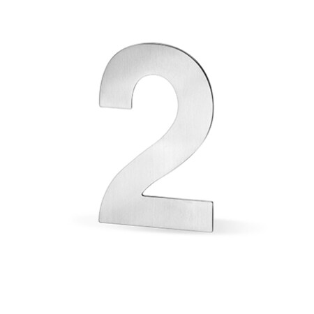 Fasadne številke ACT - 12 cm (NERVEČE JEKLO)