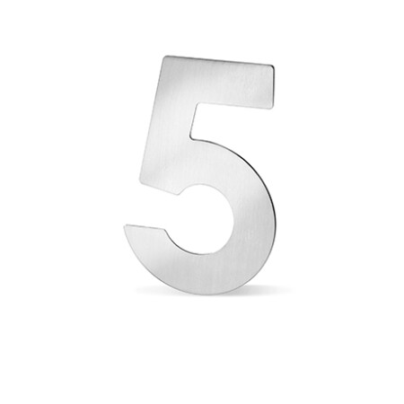 Fasadne številke ACT - 12 cm (NERVEČE JEKLO)