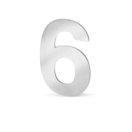 Fasadne številke ACT - 12 cm (NERVEČE JEKLO)