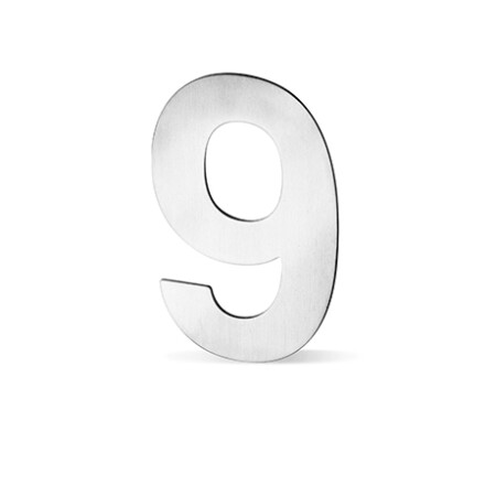 Fasadne številke ACT - 12 cm (NERVEČE JEKLO)