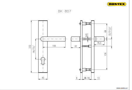 Varnostna armatura ROSTEX BK 807 (KROM-NERJAVEČE JEKLO)