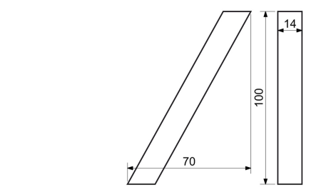 Hišna številka RICHTER 3D RN.100LV (mat črna)