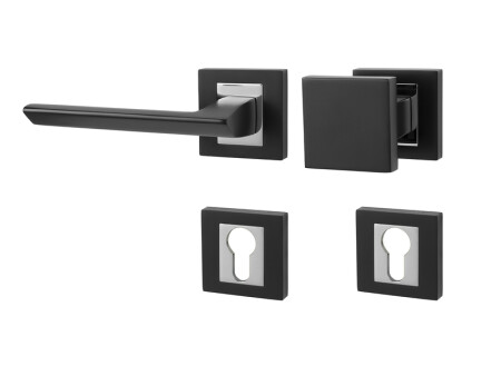 Vratno okovje MP Jasper HR (BS/OC - mat črna / svetleči krom)