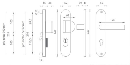 Ojačani fitingi MP AXA Beta2 Plus (F6 - inox elox)