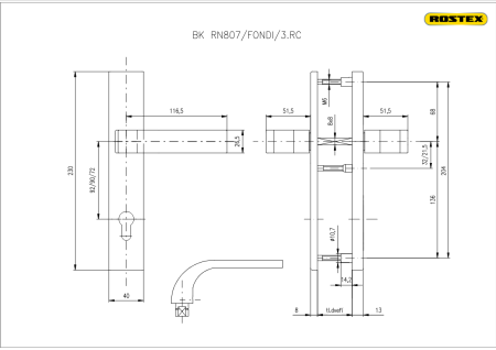 Varnostna armatura ROSTEX RN807 FONDI (ČRNA)