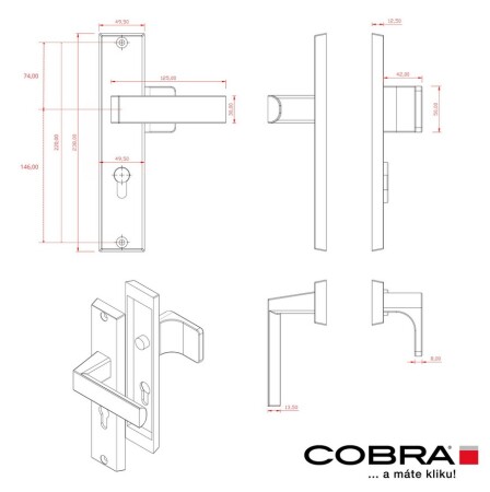 Zaščitni fitingi COBRA C201 s pokrovom (ONS/IN - Nikelj mat nerjaveče jeklo)