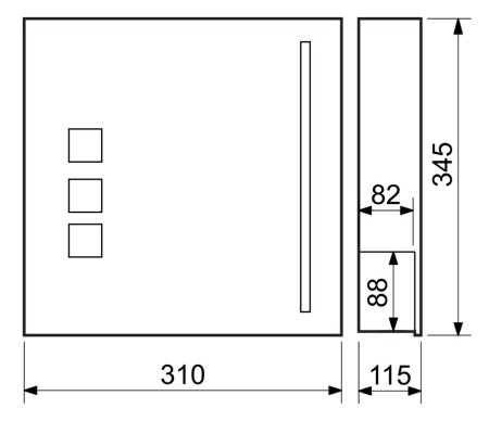Poštni nabiralnik BK.501.GW.N (inox mat)