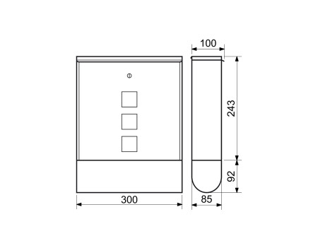 Nabiralnik RICHTER BK.210.HM (rjav)