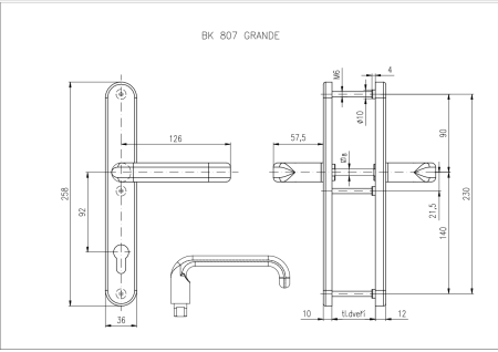 Varnostna armatura ROSTEX BK 807 GRANDE (NERJAVEČE JEKLO-MAT)