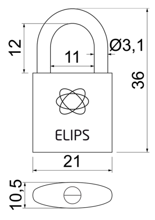 Ključavnica RICHTER RV.ELIPS.20 (medenina)