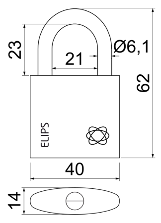 Ključavnica RICHTER RV.ELIPS.40 (medenina)