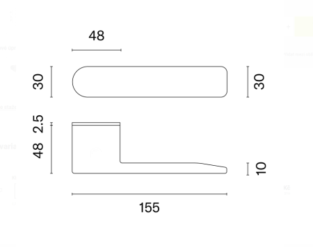 Okovje za vrata MP ASG - SORELLA - RT (NP - biserni nikelj)