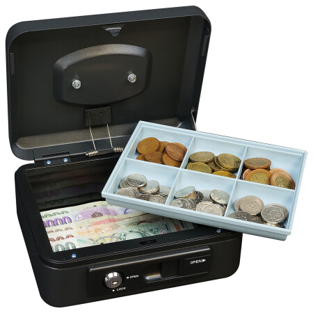 Jeklena blagajna z vzvodom RICHTER LC.200 (mat črna)