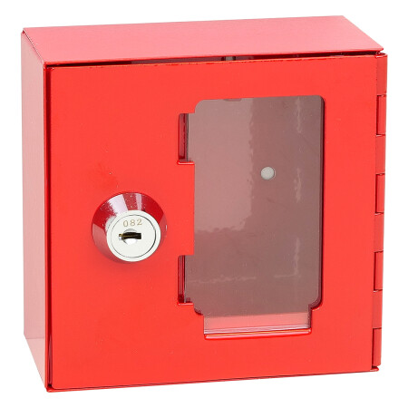 Ognjevarna jeklena omarica s steklom za skupno zapiranje - SU RICHTER TS.1010.G.SU (rdeča)